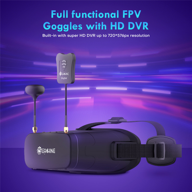 Eachine EV800DM Varifocal 5.8G – Skyzone Sky04O Pro Fpv Goggles recenzja i cena