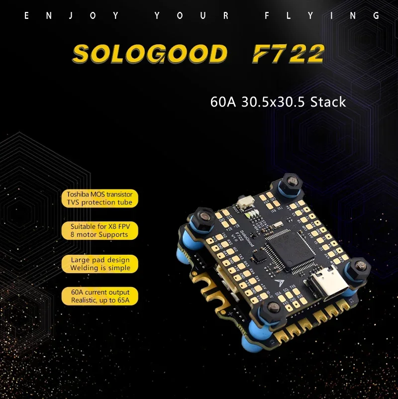 SoloGood F722 Stack ICM42688P  – Foxeer Reaper Extreme 2.5W Vtx recenzja i cena